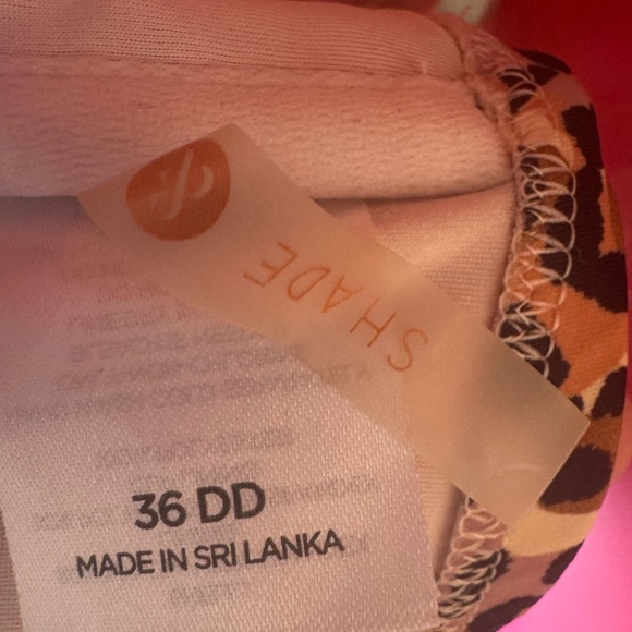 Shade & Shore Leopard Print Bikini Top 36DD Two Piece Swimsuit L bottom - Picture 7 of 8